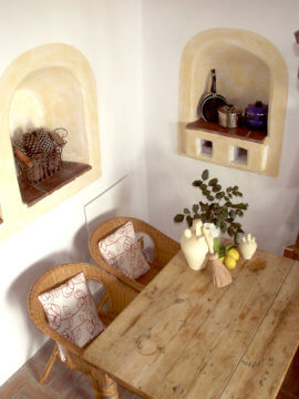Kitchen after full renovatio of the old ruin