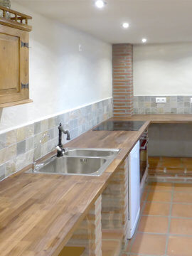 Photo of a new renovated rustic kitchen